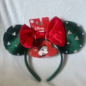 Disney Minnie Mouse Green and Red Headband